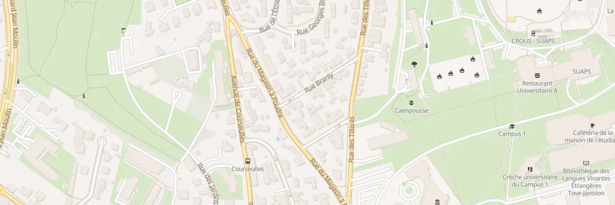 Plan du 8 Rue Branly à Caen