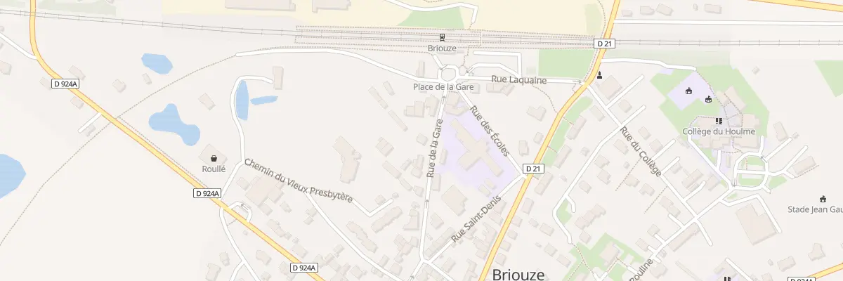 Plan du 33 Rue de la Gare à Briouze