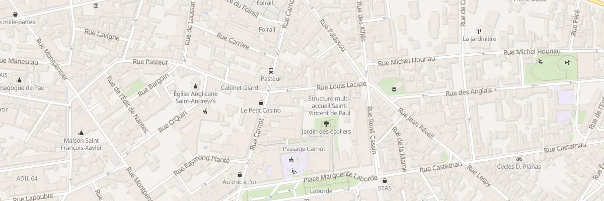 Plan du 13 Rue Louis Lacaze à Pau