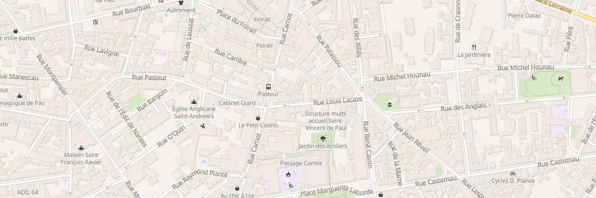 Plan du 20 Rue Louis Lacaze à Pau