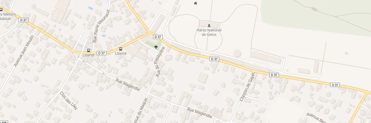 Plan du 8 Rue du Maréchal Leclerc à Gelos