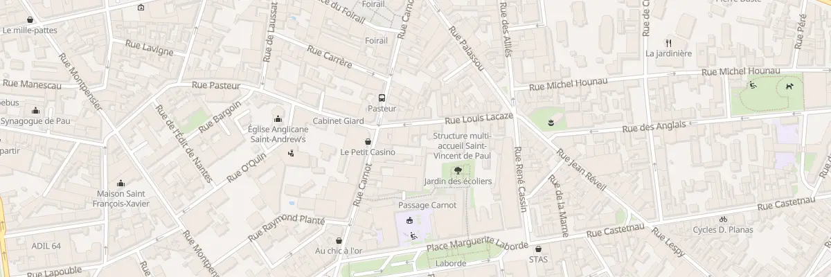 Plan du 15 Rue Louis Lacaze à Pau