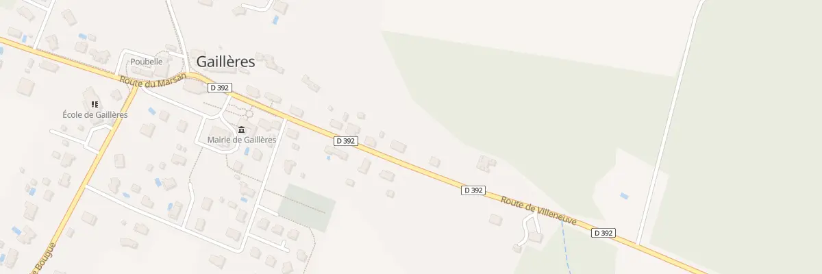 Plan du 275 Rte de Villeneuve à Gaillères