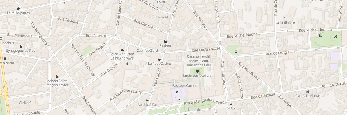 Plan du 17 Rue Louis Lacaze à Pau