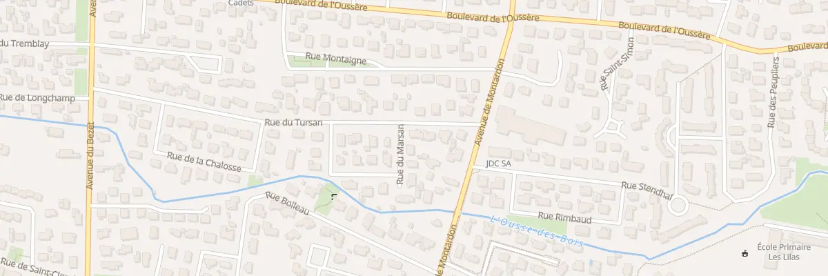 Plan du 7 Rue du Tursan à Pau