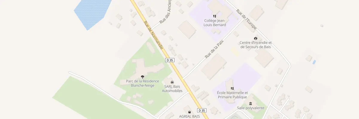 Plan du 45 Rue de Normandie à Bais