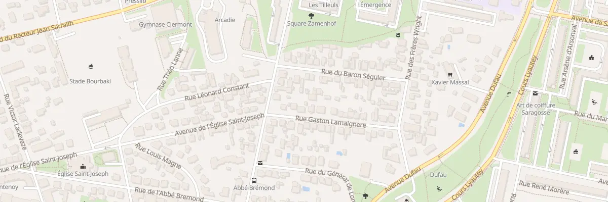 Plan du 26 Rue Gaston Lamaignère à Pau