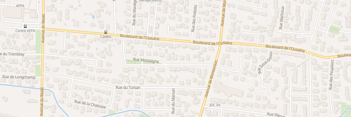 Plan du 12 Rue Montaigne à Pau