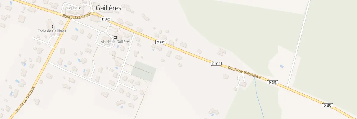 Plan du 274 Rte de Villeneuve à Gaillères