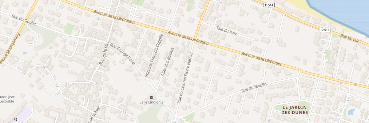 Plan du 20 Rue du Col Pierre Harivel à Langrune-sur-Mer
