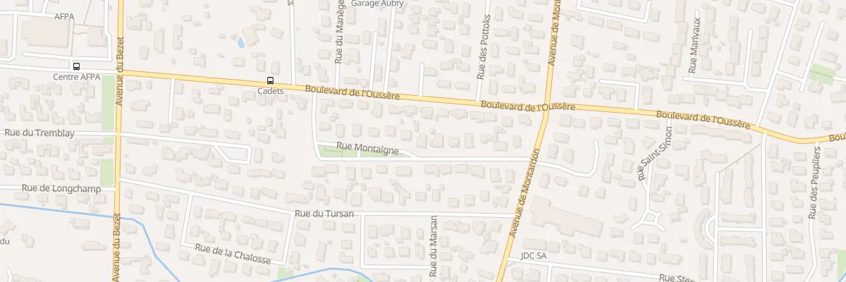 Plan du 14 Rue Montaigne à Pau