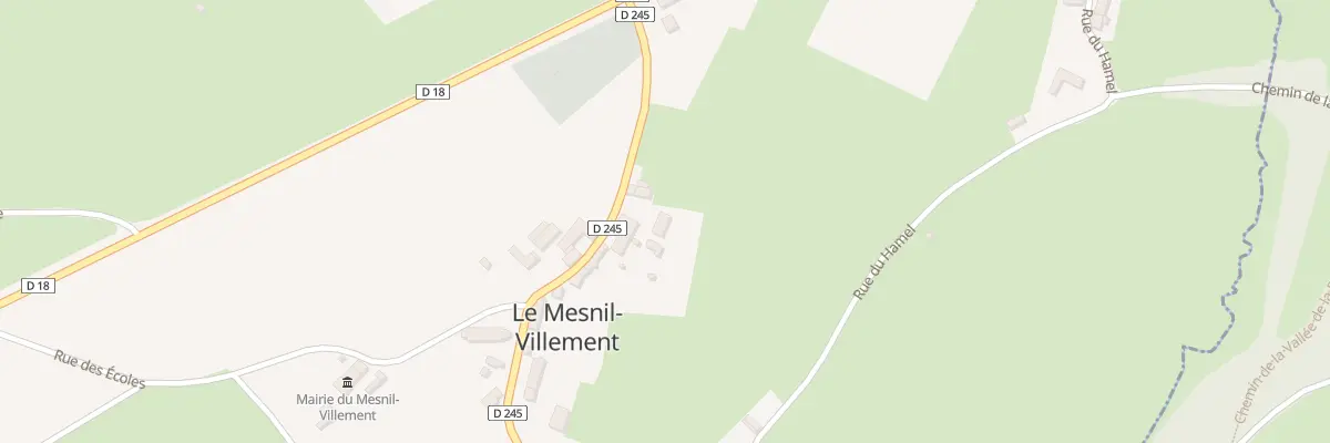 Plan du 143 Rte du Val au Boesne au Mesnil-Villement