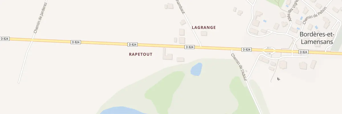 Plan du 373 Av de l’Océan à Bordères-et-Lamensans