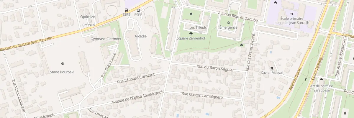 Plan du 34 Rue du baron Séguier à Pau