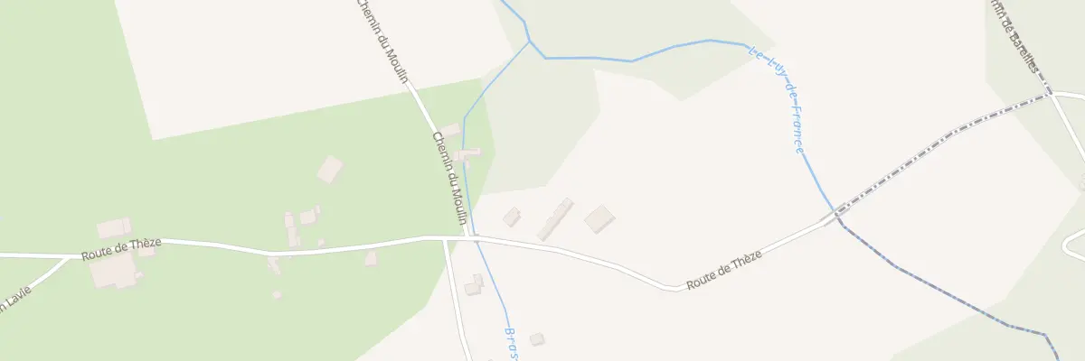 Plan du 25 Rte de Thèze à Auga