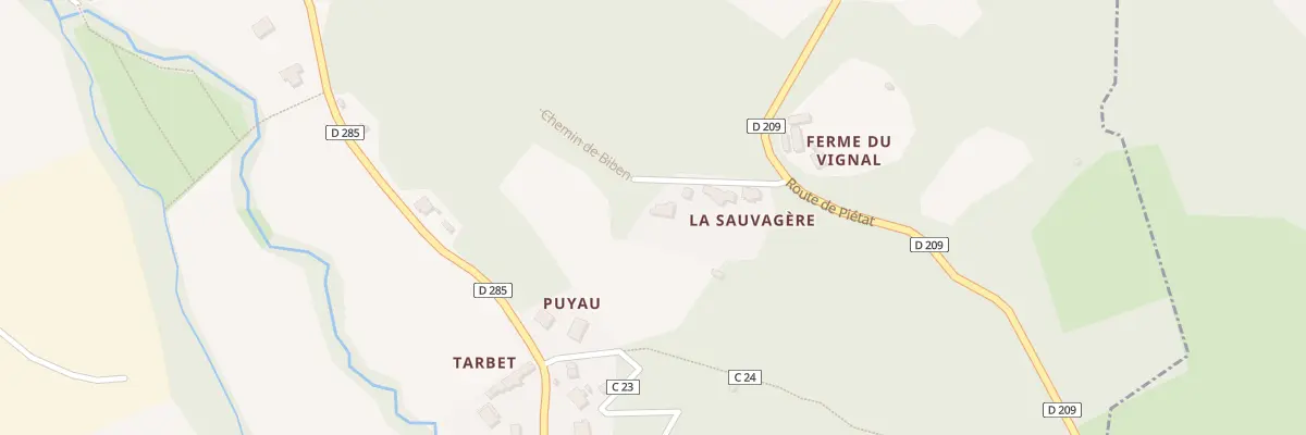 Plan du 5 Che Biben à Gelos