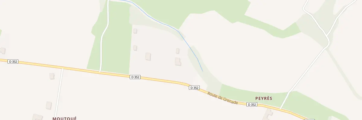 Plan du 1856 Rte de Grenade à Renung