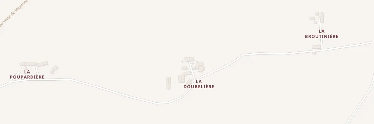Plan du 2 La Doubeliere à Loupfougères