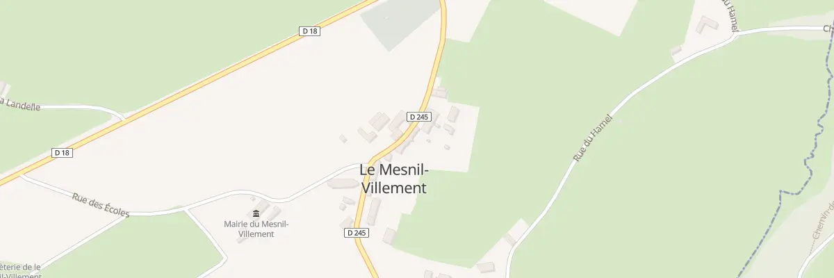 Plan du 185 Rte du Val au Boesne au Mesnil-Villement