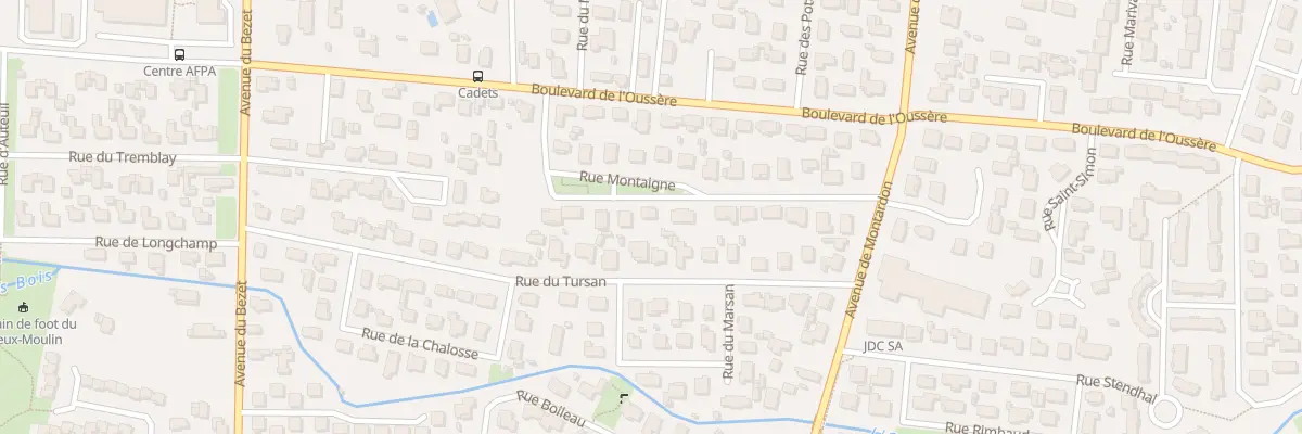Plan du 17 Rue Montaigne à Pau