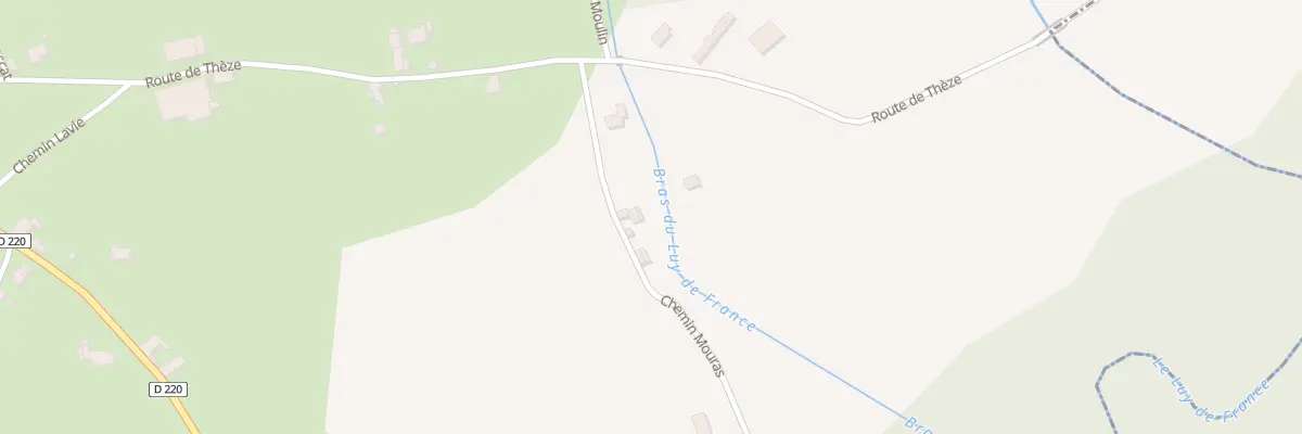 Plan du 7 Che des Mouras à Auga