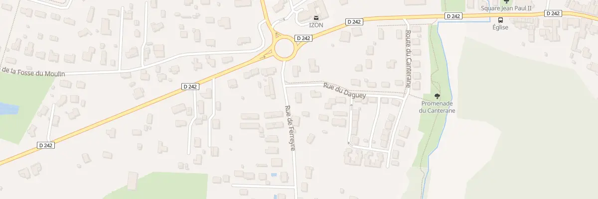 Plan du 2 Rue de Ferreyre à Izon