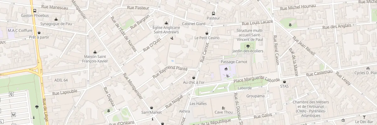 Plan du 4 Rue Raymond Planté à Pau