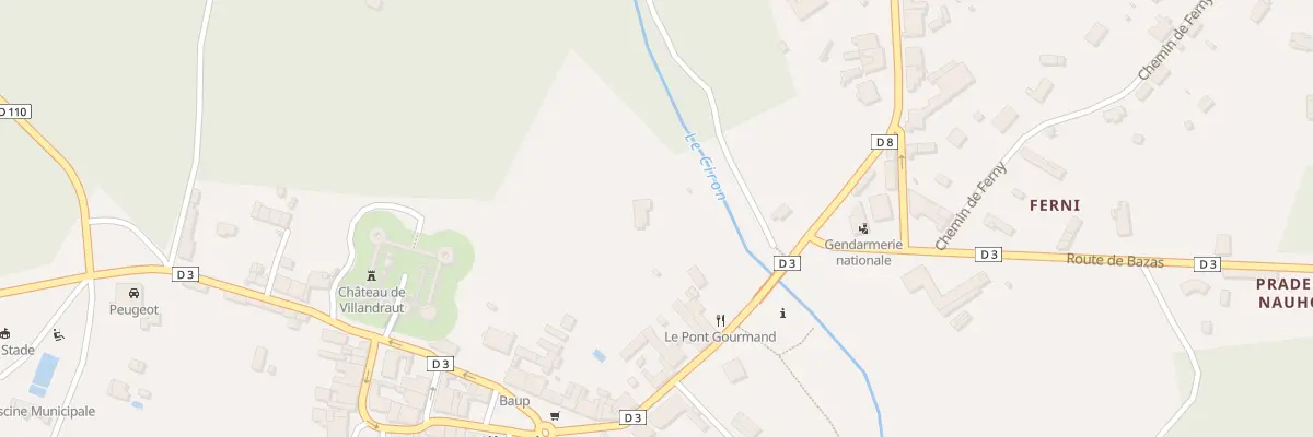 Plan du 5015 Rue Dupuy Jean à Villandraut