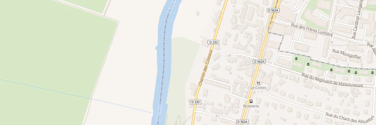 Plan du 2D Che des Coteaux à Fleury-sur-Orne