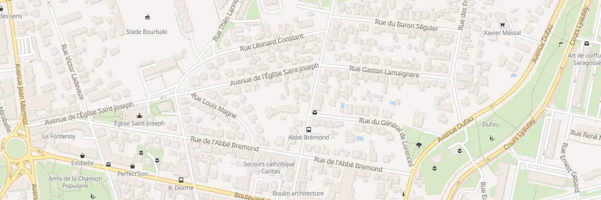 Plan du 15 Rue du Sgt Bernes Cambot à Pau