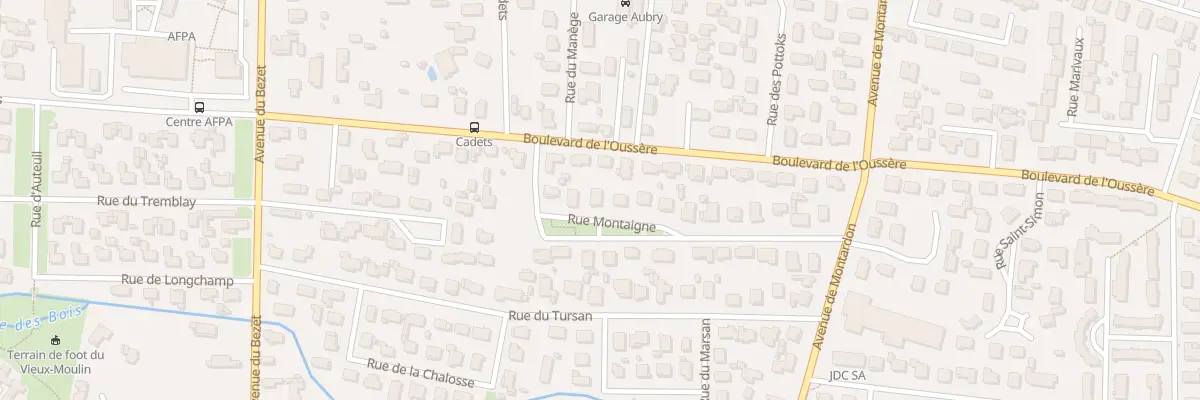 Plan du 22 Rue Montaigne à Pau