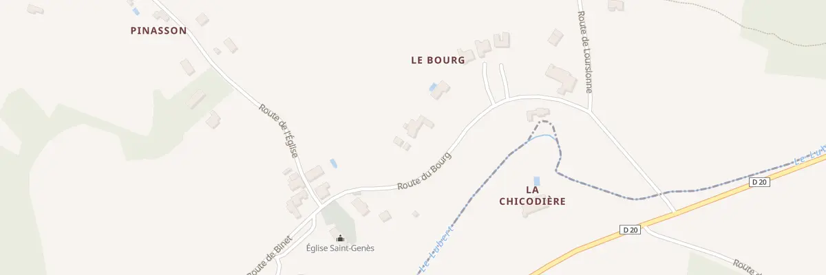 Plan du 67 Rte du Bourg à Saint-Genès-de-Lombaud