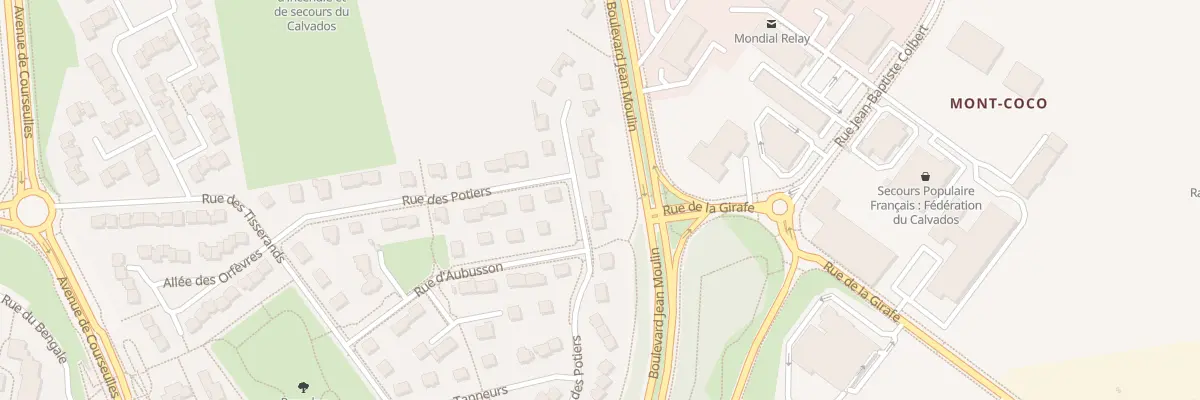 Plan du 29 Rue des Potiers à Caen
