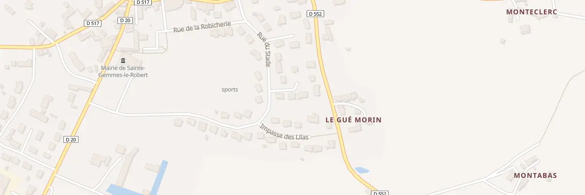 Plan du 1 Imp du Gué Morin à Sainte-Gemmes-le-Robert