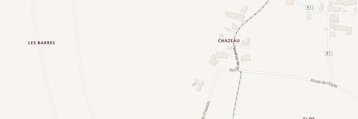 Plan du 3 Rte de Chazeau à Expiremont