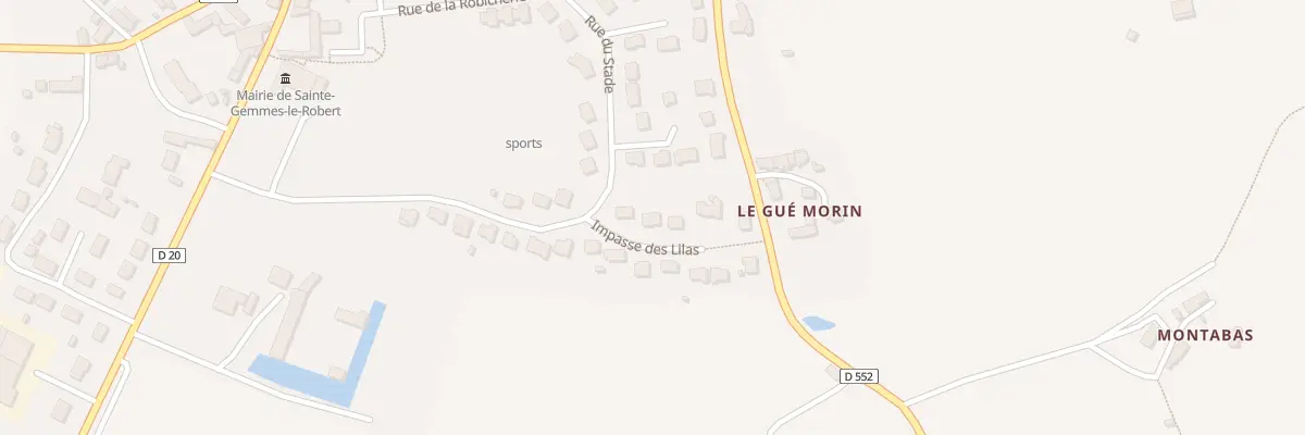 Plan du 10 Imp des Lilas à Sainte-Gemmes-le-Robert