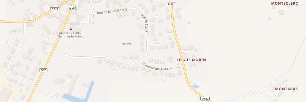 Plan du 21 Rue du Stade à Sainte-Gemmes-le-Robert