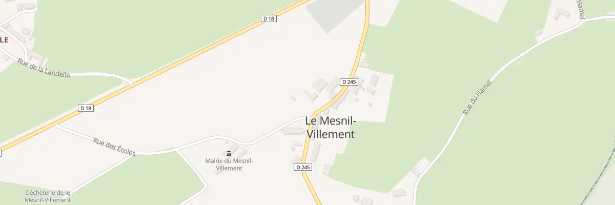 Plan du 228 Rte du Val au Boesne au Mesnil-Villement