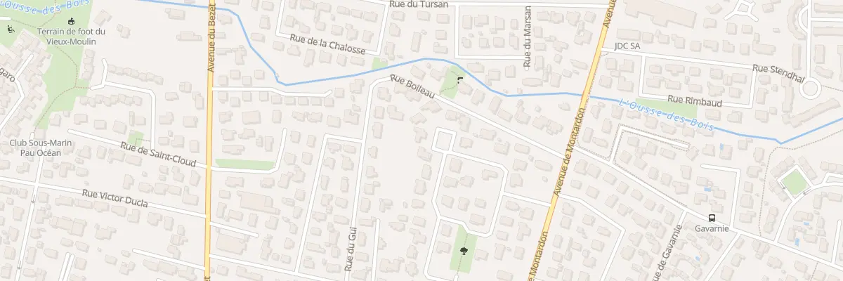 Plan du 22 Rue de la Prairie à Pau