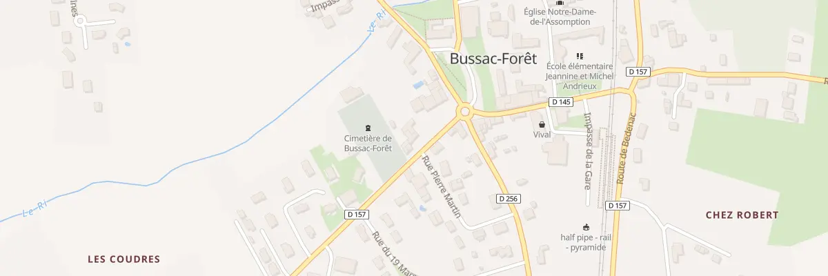 Plan du 14 Rte de Blaye à Bussac-Forêt