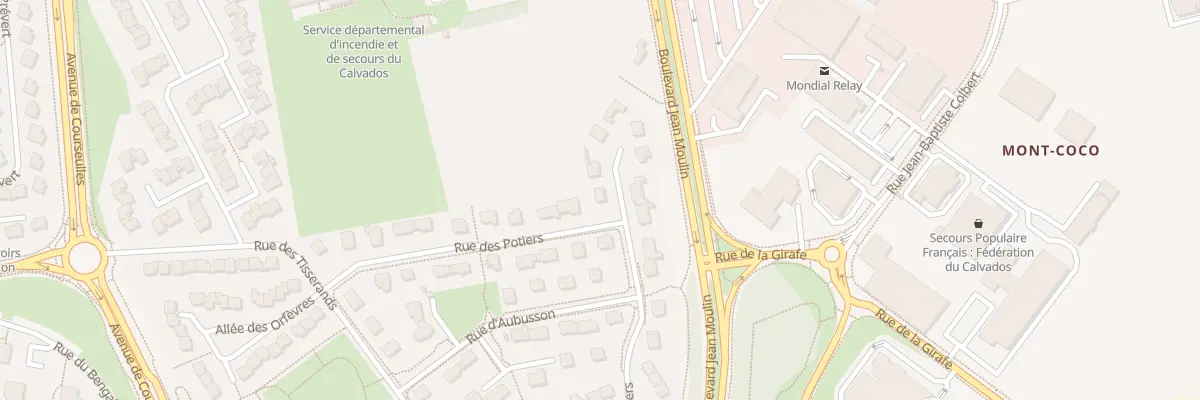 Plan du 21 Rue des Potiers à Caen