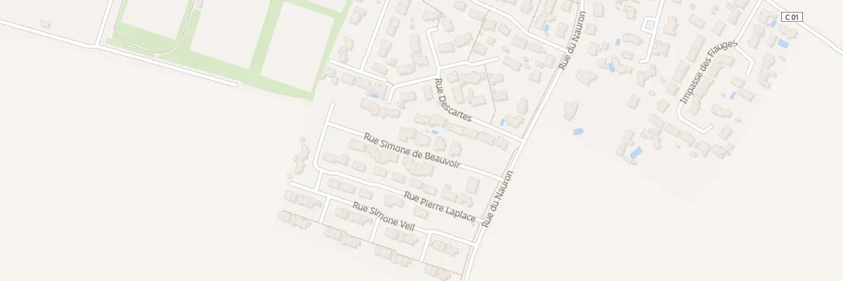 Plan du 20 Rue Simone De Beauvoir à Chauray