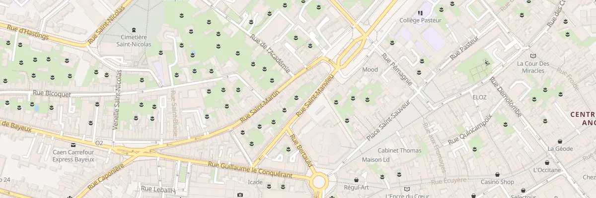 Plan du 18 Rue Saint-Manvieu à Caen