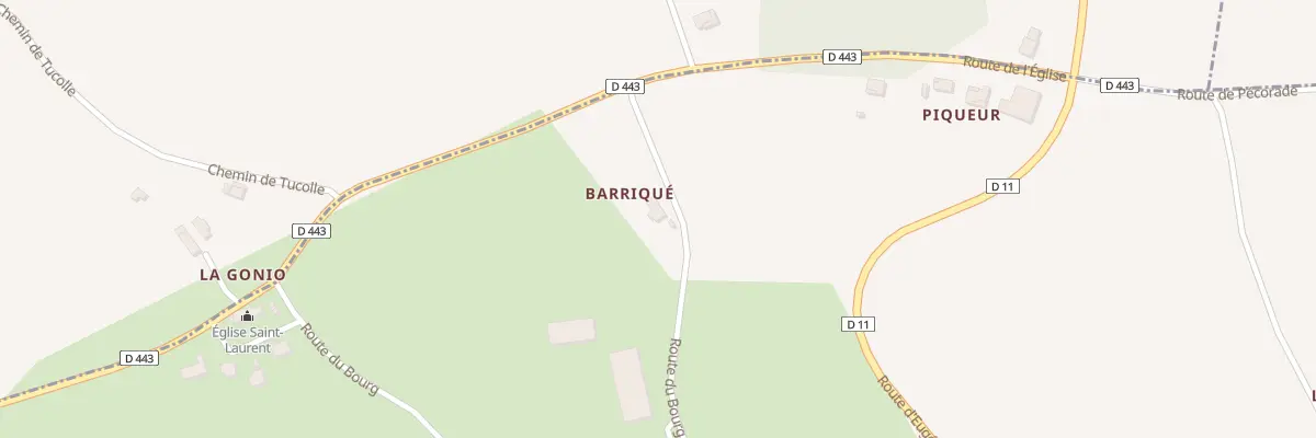 Plan du 661 Rte du Bourg à Pécorade