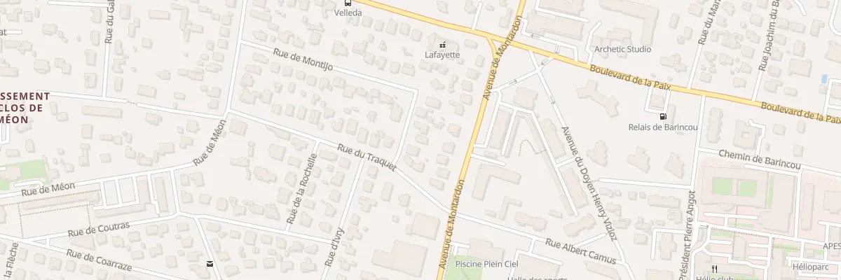 Plan du 4 Rue de Montijo à Pau