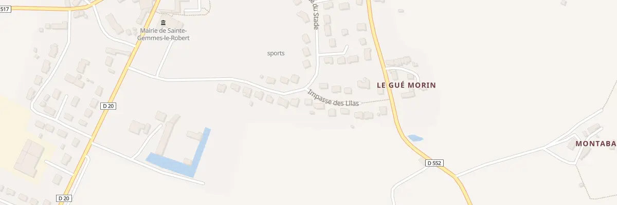 Plan du 19 Rue du Stade à Sainte-Gemmes-le-Robert