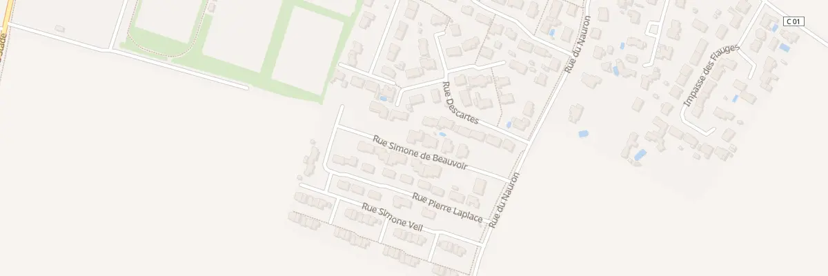 Plan du 24 Rue Simone De Beauvoir à Chauray