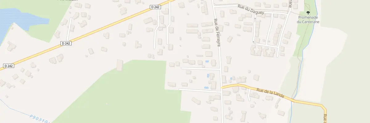 Plan du 45 Rue de Ferreyre à Izon