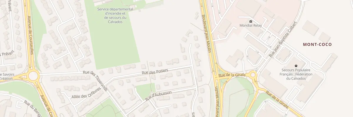 Plan du 19 Rue des Potiers à Caen