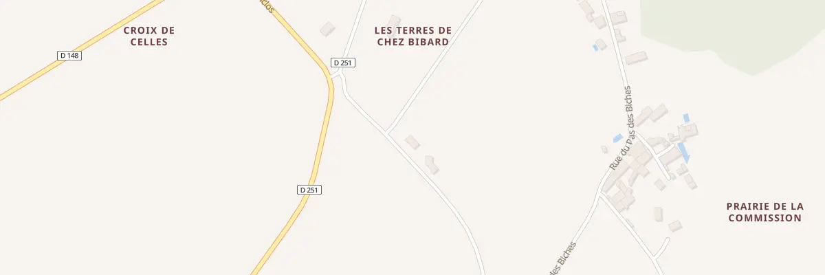 Plan du 5116 Les Terres de chez Bibard à Celles